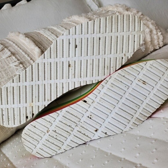 Very Volatile Rainbow Stripe Leather Platform Sneakers - Picture 9 of 13